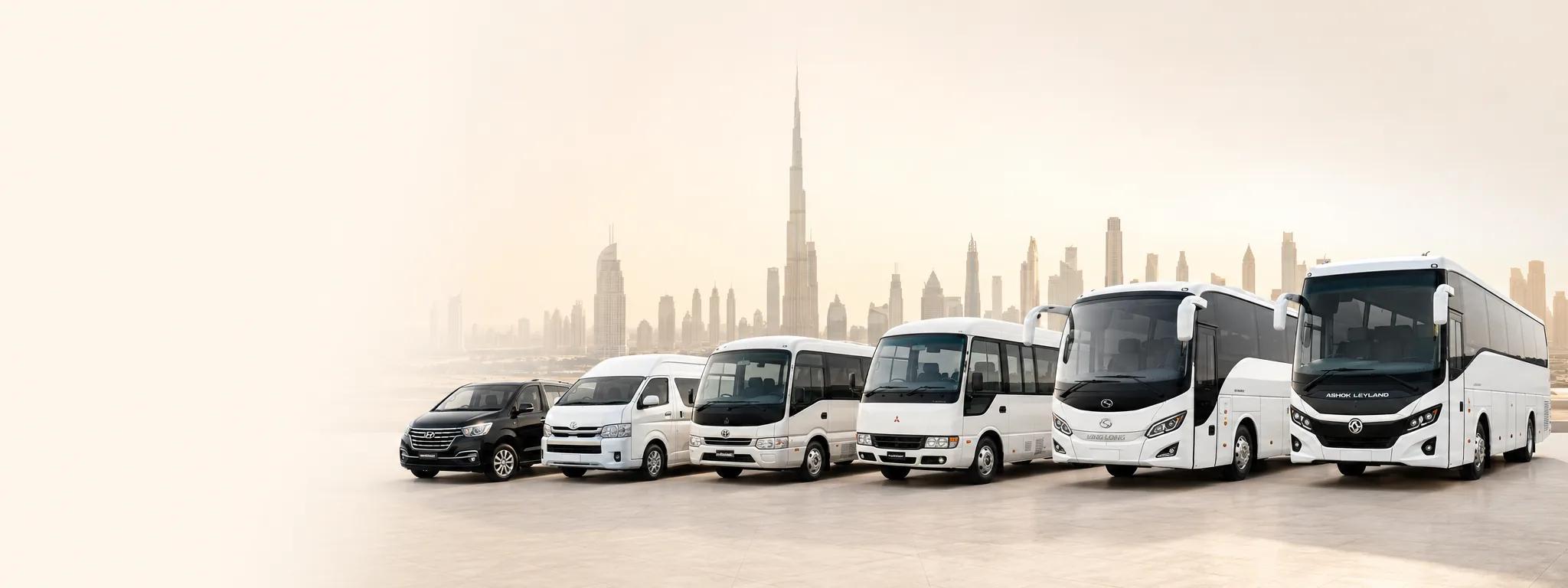 Abu Dhabi passenger transport fleet lineup