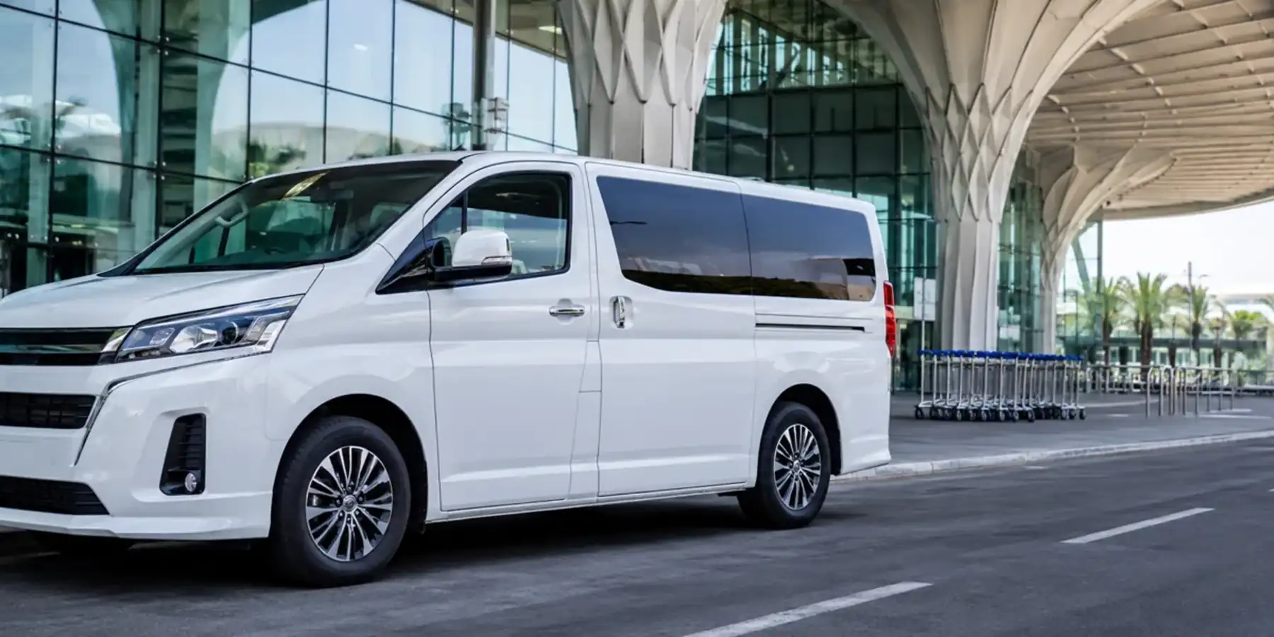Toyota Coaster airport group transfer in Dubai UAE