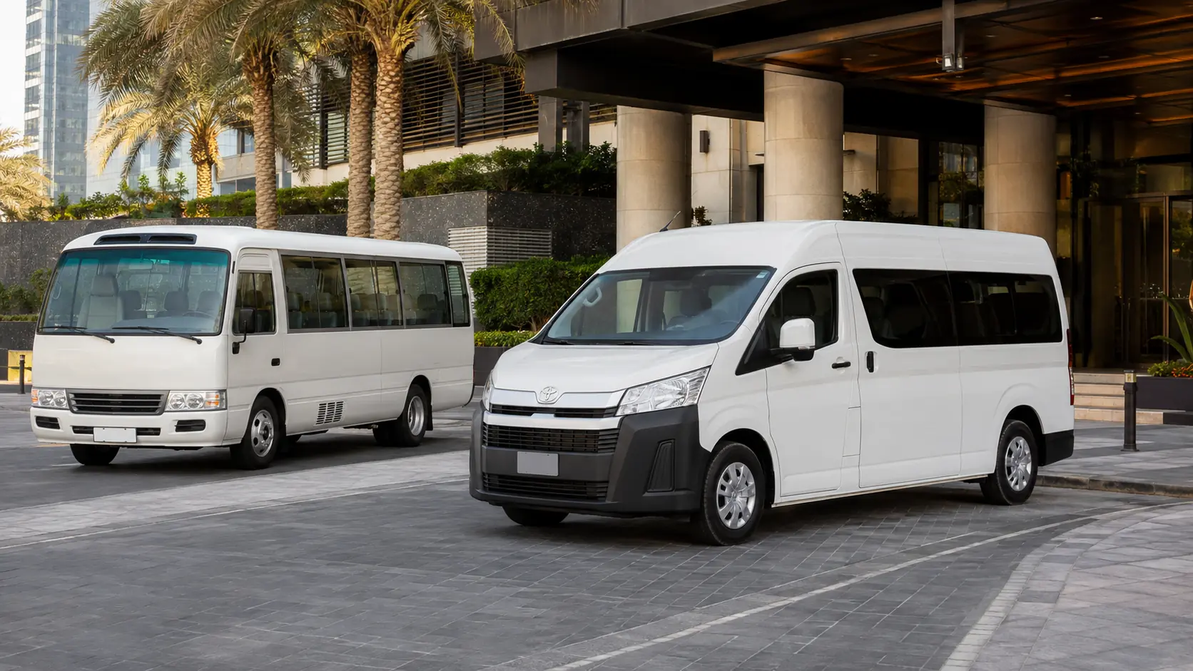Passenger van for group transport in Dubai